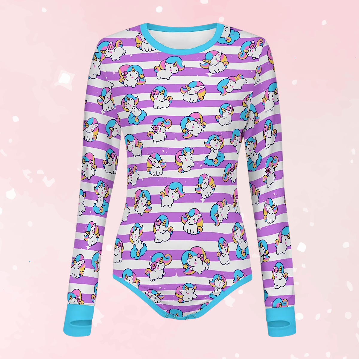 Unicorn Daydreams Long Sleeve CuddleSuit