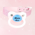 Little One Pink Glitter Pacifier Gag