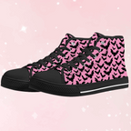 Midnight Flutter Unisex High Top Canvas Shoes