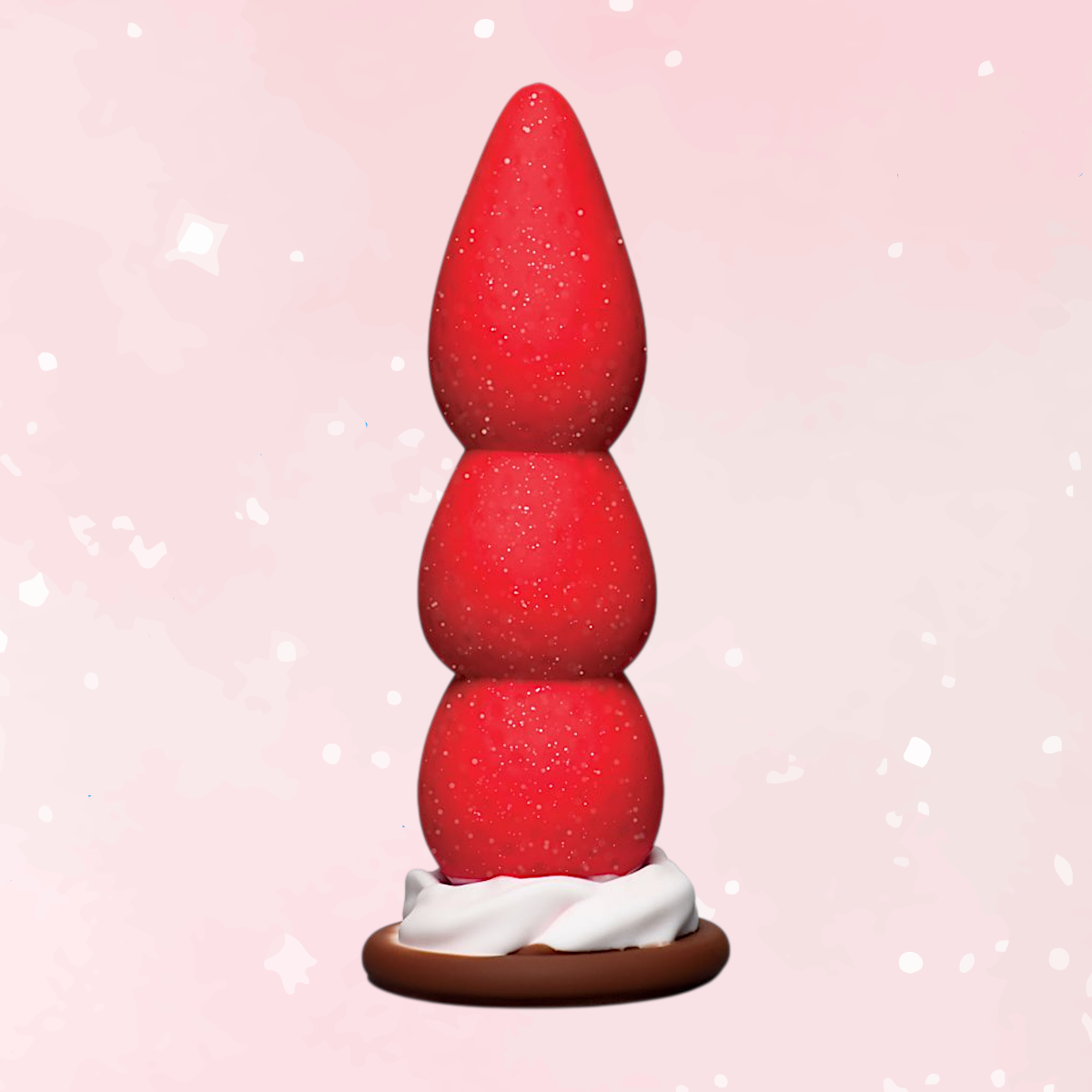 Strawberry Sweet Cream Silicone Dildo