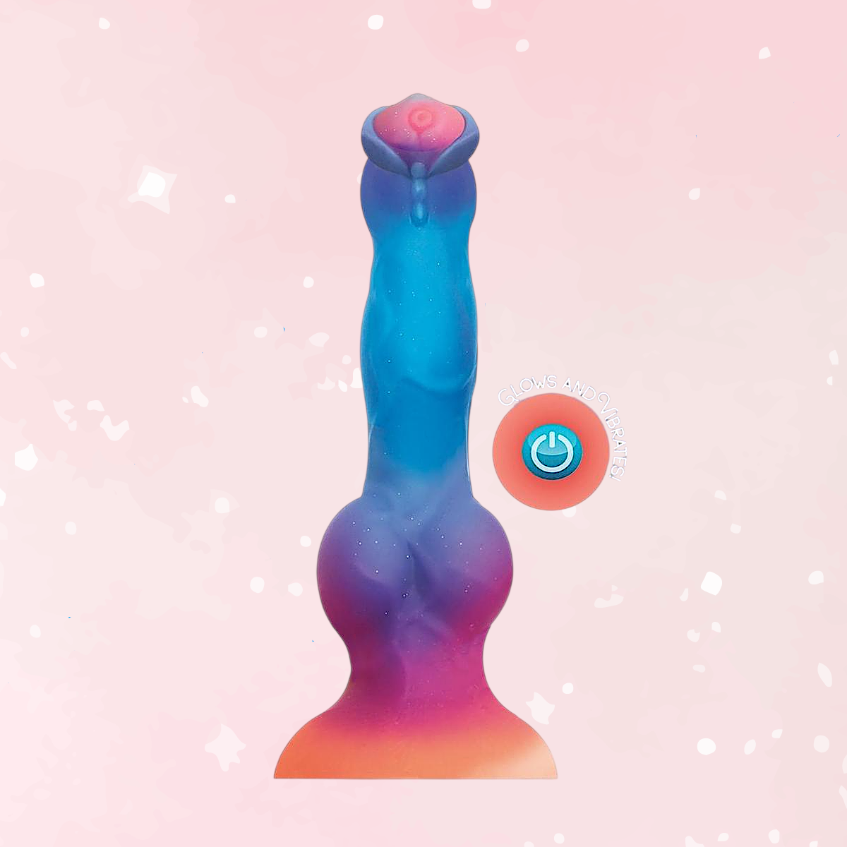 G-Spot Vibrating Glow in Dark Dildo