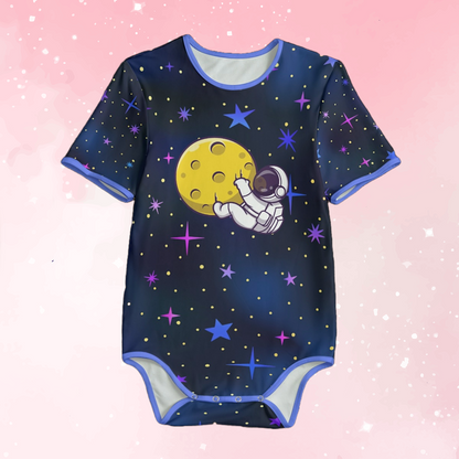 Lil Astronaut & Moon Adult Unisex Onesie