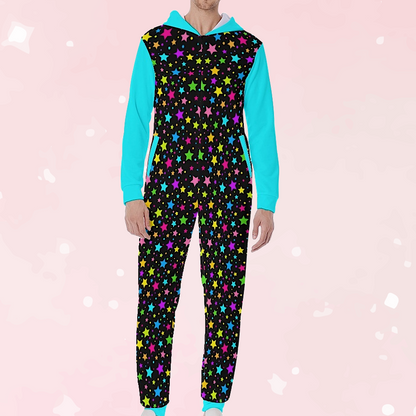 Neon Stars Hooded Sleeper