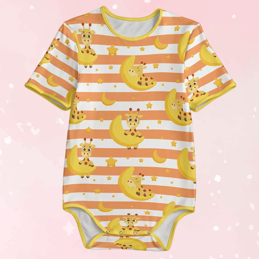 Moonbeam Giraffe Cotton CuddleSuit