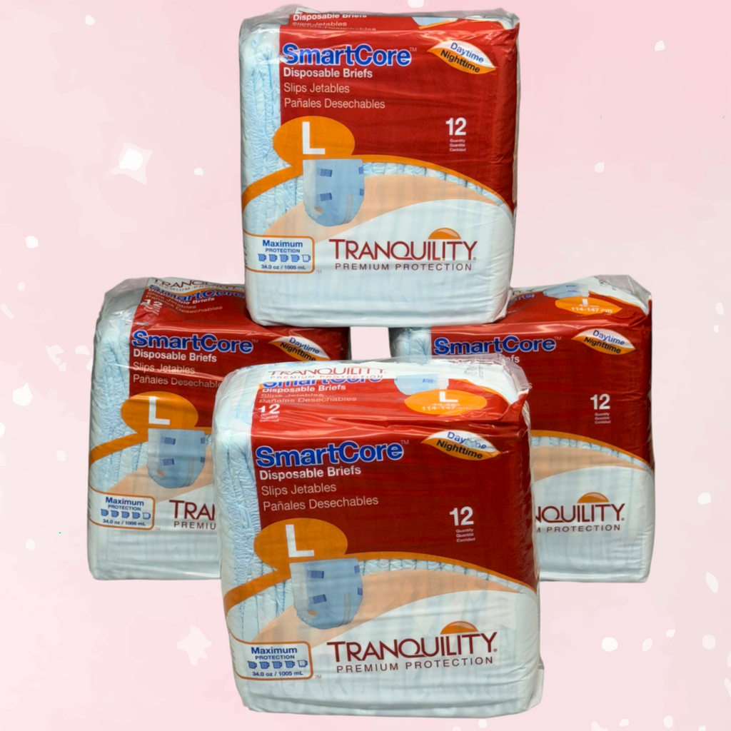 (4 PK) 12 Tranquility Premium Adult Diapers - Puppy's Aesthetics