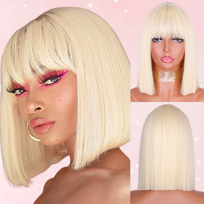 Short Straight Bangs Wig (Colors)