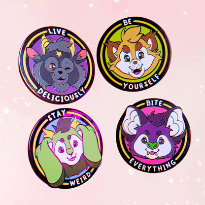 Cute Snughoul Motivational Pins - Puppy's Aesthetics