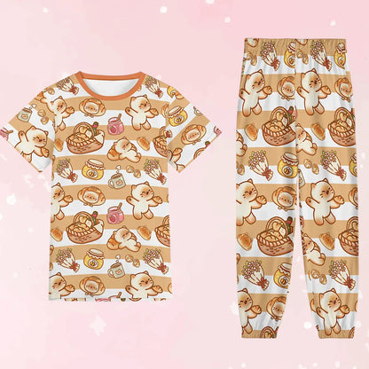 Jam Picnic Kitten Unisex Jammies - Puppy's Aesthetics