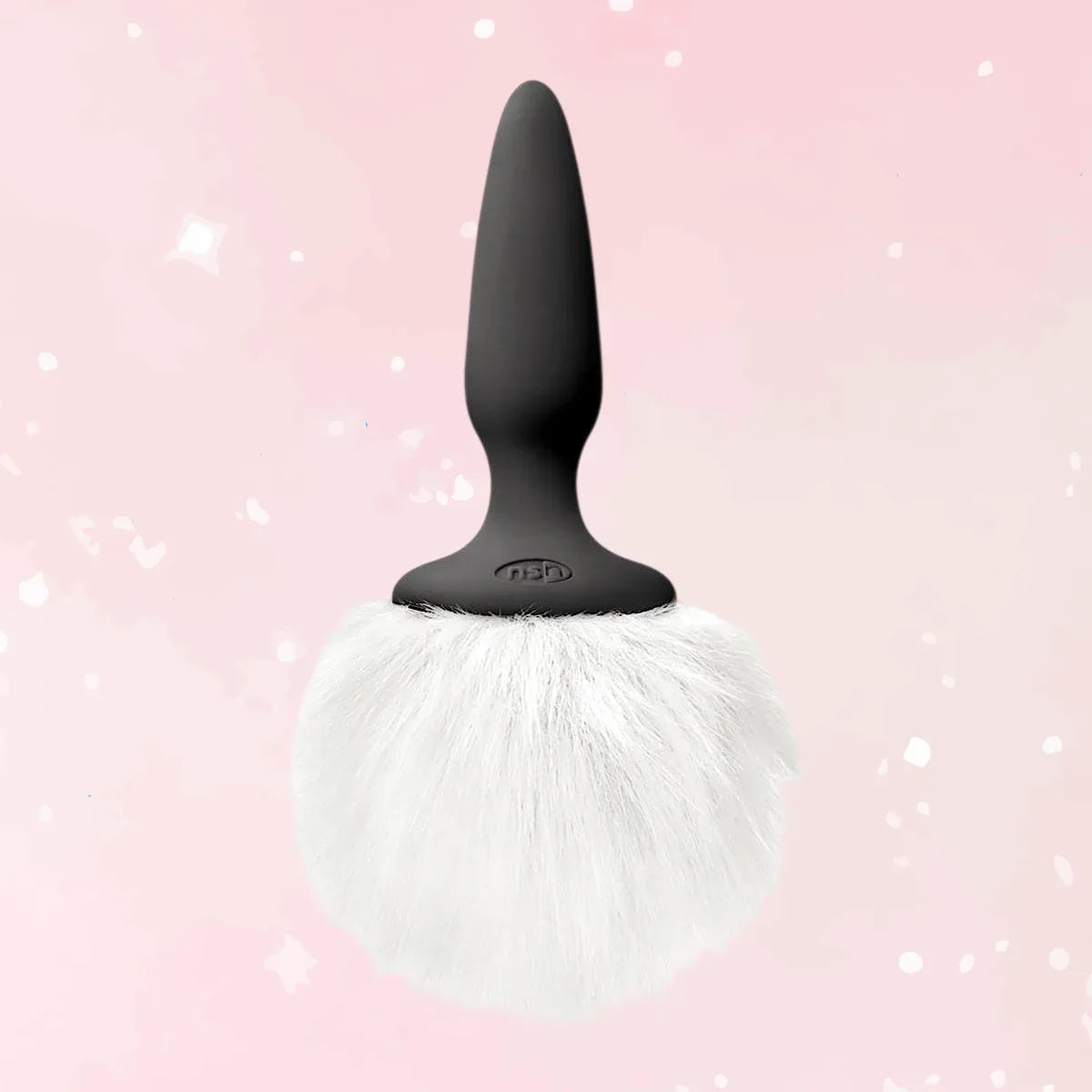 Bunny Tails White Silicone Butt Plug - Puppy's Aesthetics