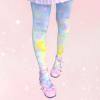 Rainbow Clouds Unisex Tights