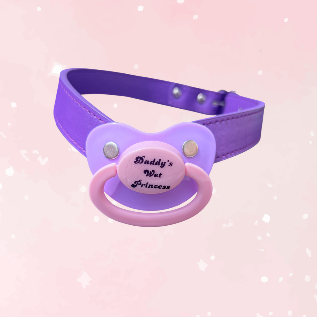 Daddy's Wet Princess Pacifier Gag