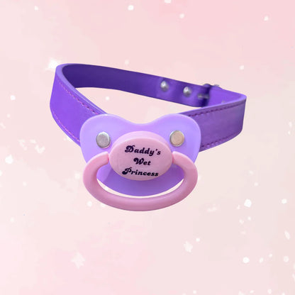 Daddy's Wet Princess Pacifier Gag - Puppy's Aesthetics