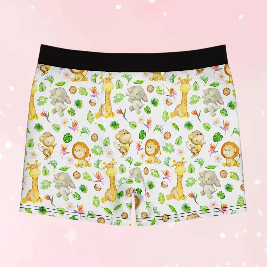 Jungle Playtime Stretch Boxer Briefs - Puppy's Aesthetics
