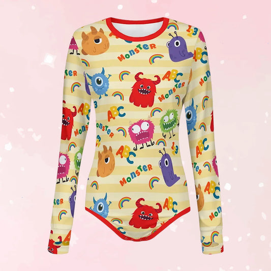 Lil Monsters Long Sleeve CuddleSuit - Puppy's Aesthetics