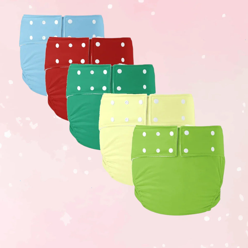 Reusable Adult Cloth Diaper (Colors)