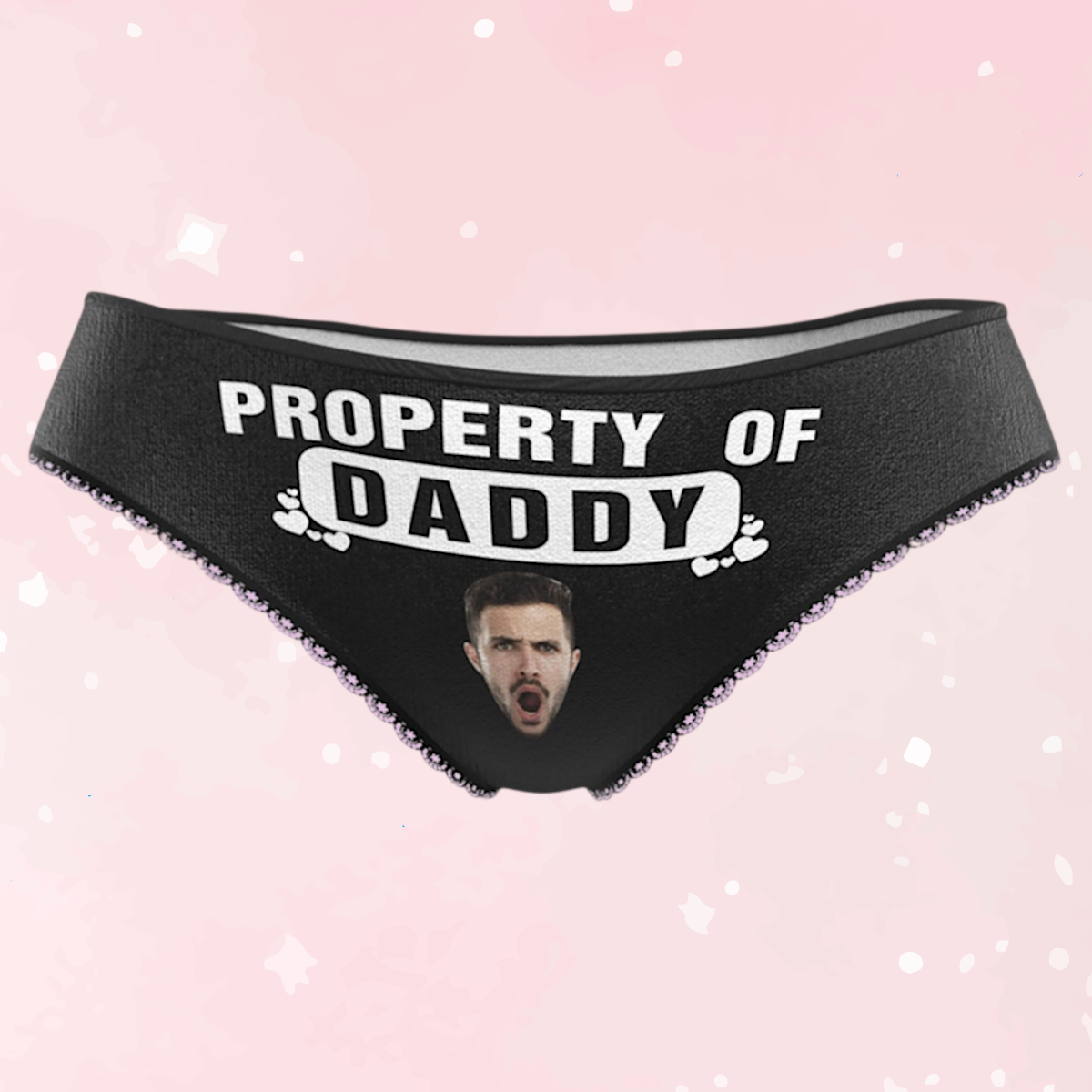 Personalized Face Property Of Daddy Panties - Puppy's Aesthetics