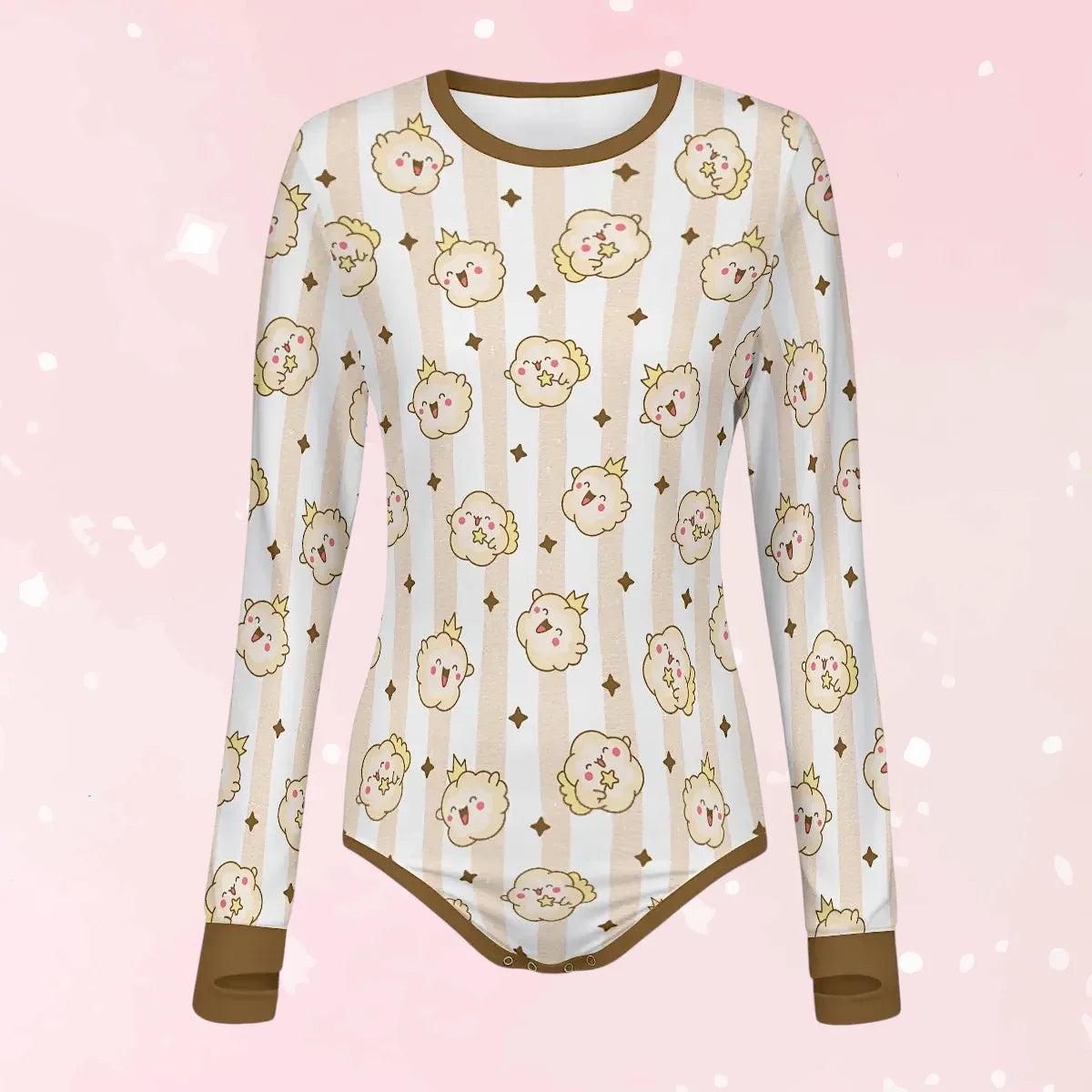 Cocoa Cloud Long Sleeve CuddleSuit - Puppy's Aesthetics