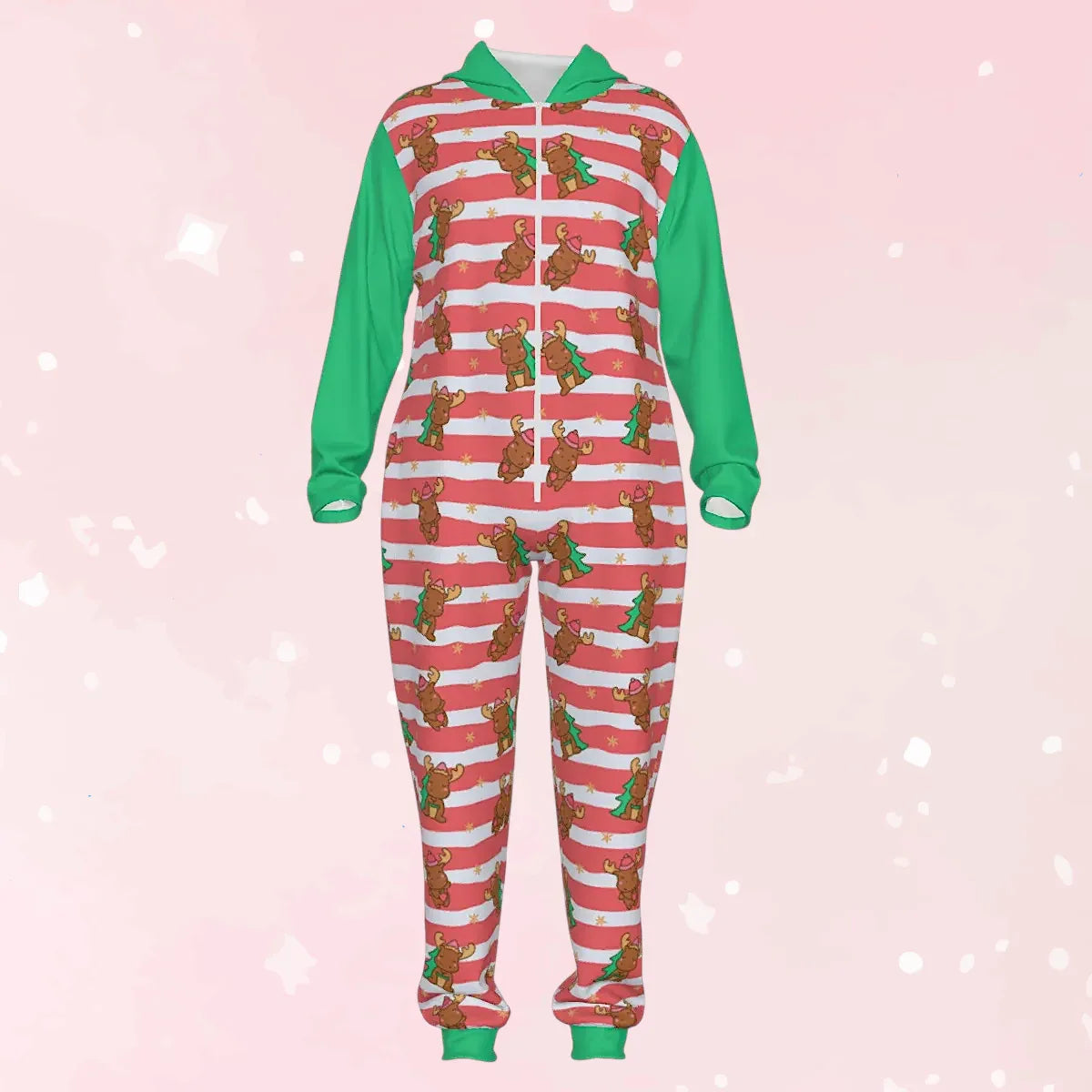 Merry Moose Hooded Pajamas - Puppy's Aesthetics