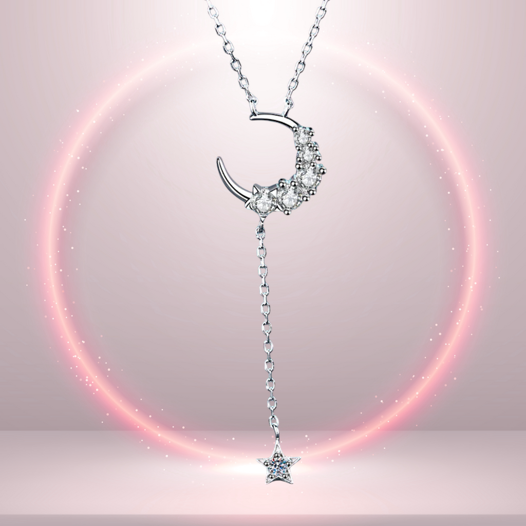 Star & Moon Day Collar – Sterling Silver