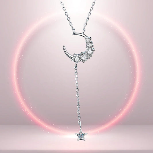 Star & Moon Day Collar – Sterling Silver - Puppy's Aesthetics