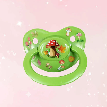 Deco Adult Pacifier - Mushrooms - Puppy's Aesthetics