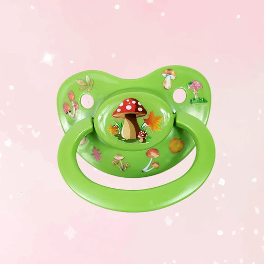 Deco Adult Pacifier - Mushrooms - Puppy's Aesthetics