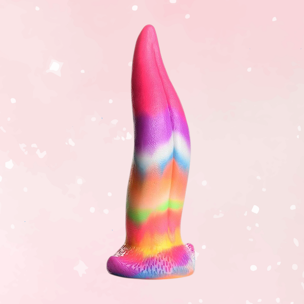 Unicorn Tongue Glow Silicone Dildo