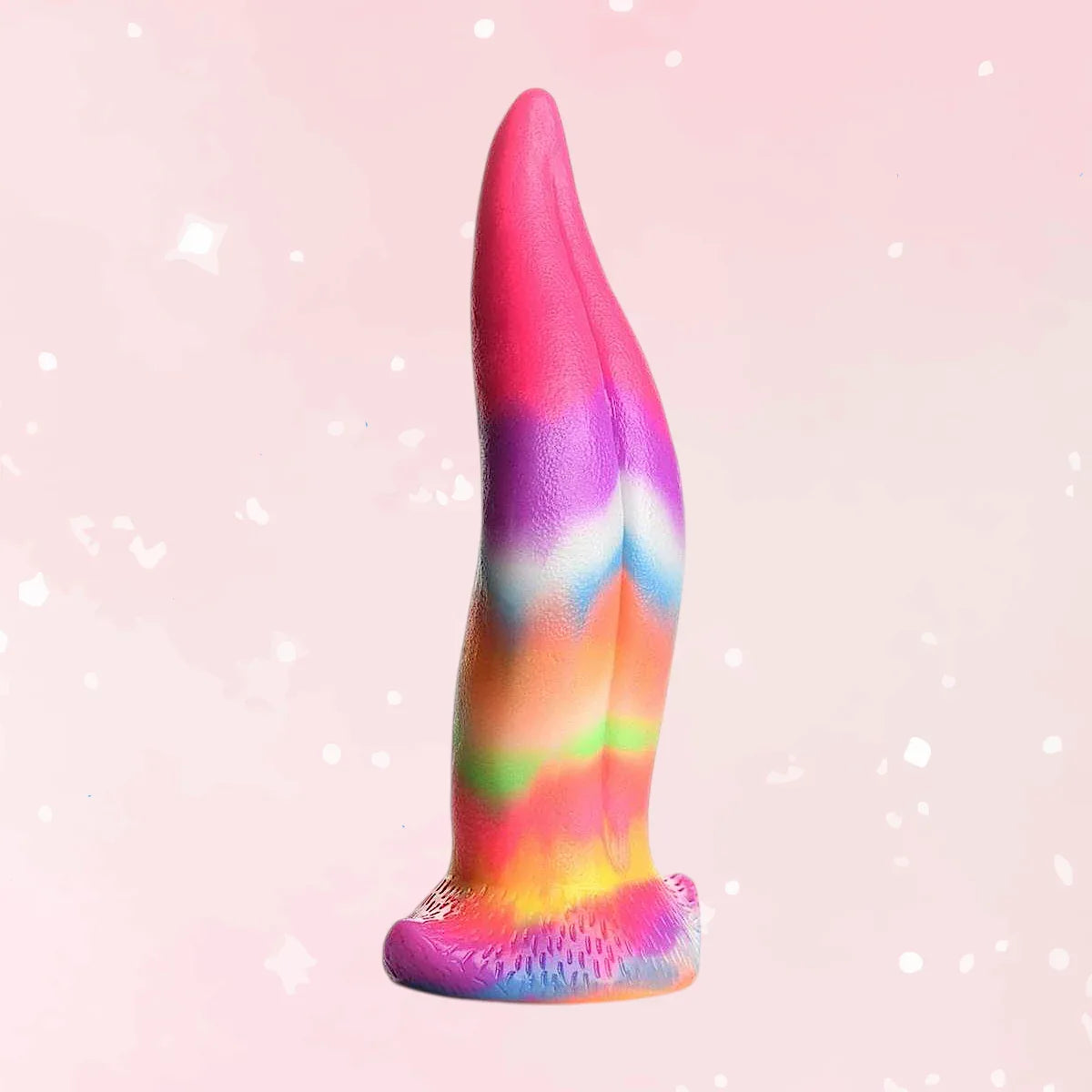 Unicorn Tongue Glow Silicone Dildo - Puppy's Aesthetics