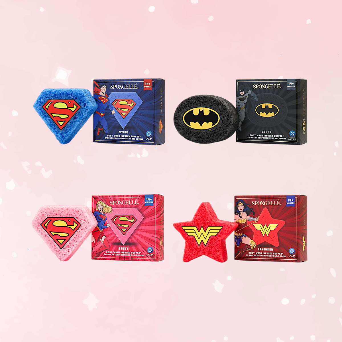 DC Superhero Body Buffer Assorted Pack