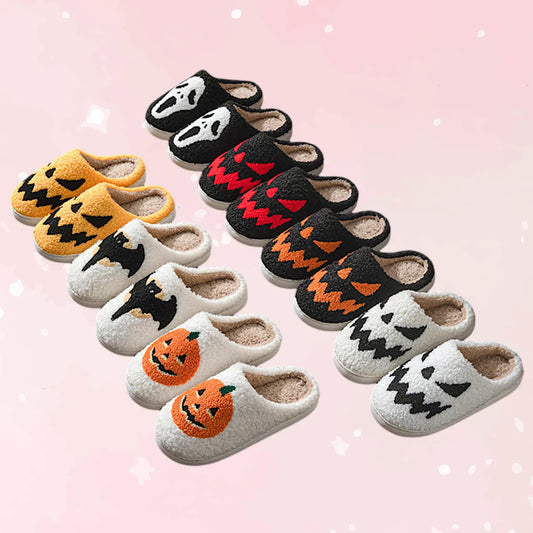 Halloween Slippers – Cozy Indoor House Shoes - Puppy's Aesthetics