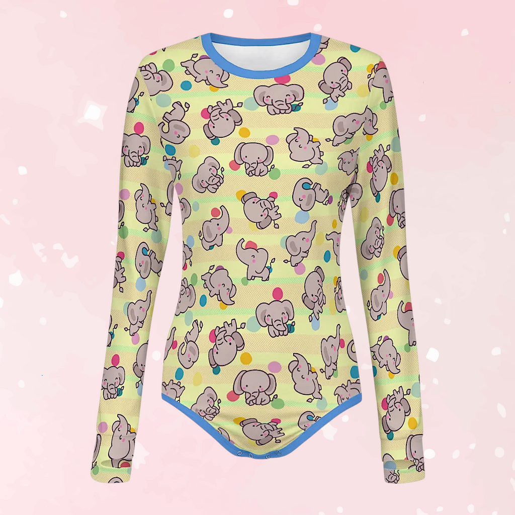 Peanut Parade Long Sleeve CuddleSuit