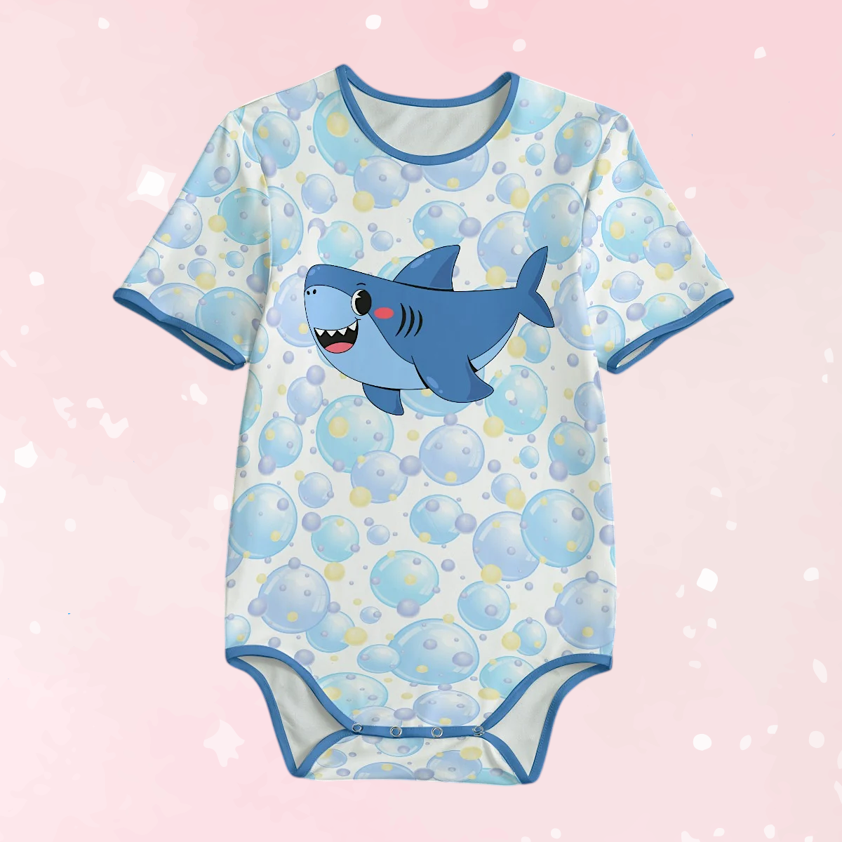 Chomp Chomp Shark Short Sleeve CuddleSuit