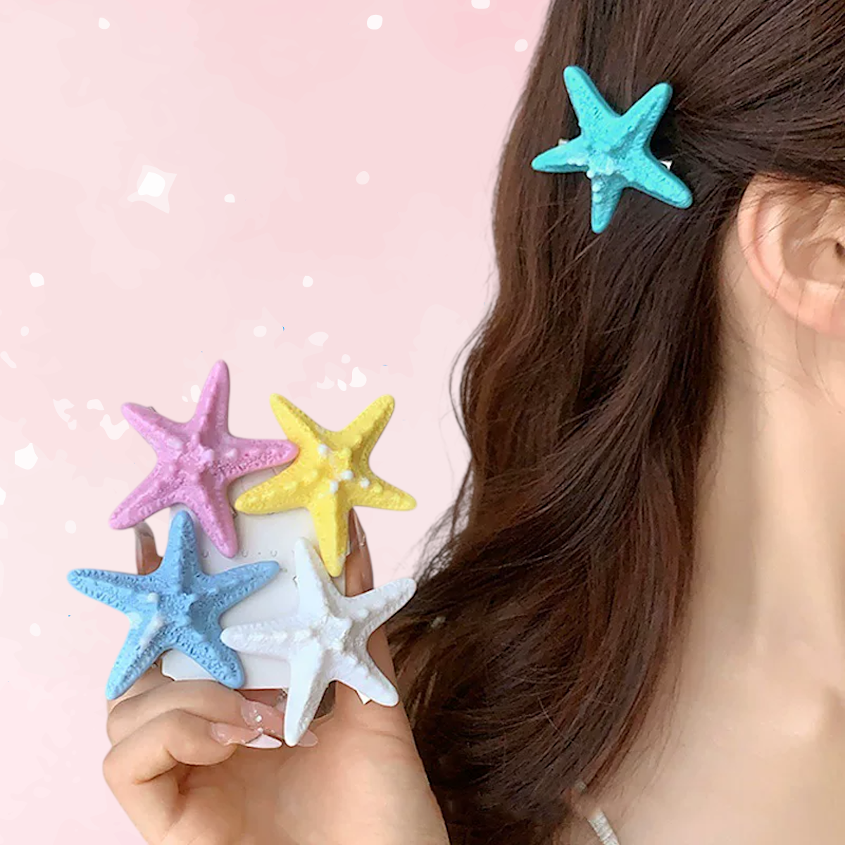 Sweet Seaside Starfish Hairpin