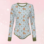Sweet Meadow Capybara Long Sleeve CuddleSuit - Puppy's Aesthetics