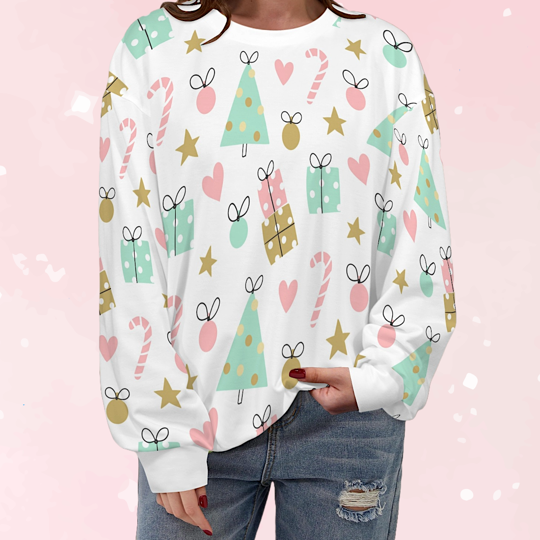 Pastel Christmas Sweater