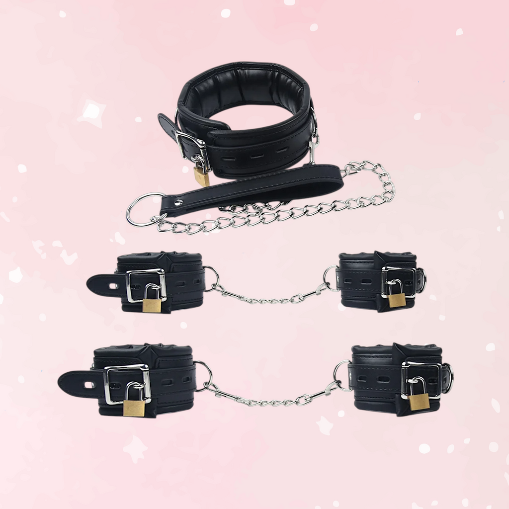 Ankle & Wrist Chain Lock Bondage Restraints