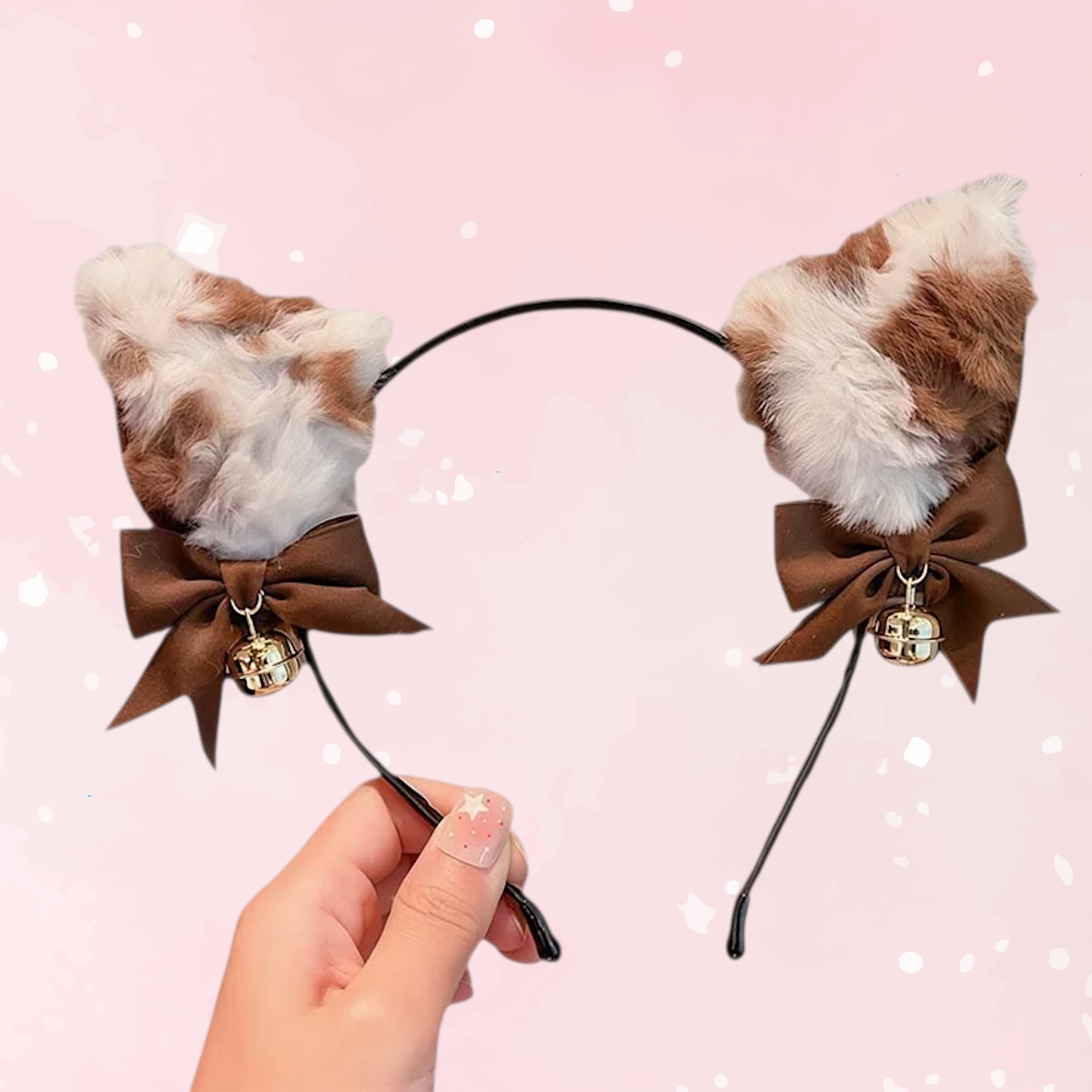 Sweet Calico Kitty Bell Ears