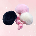 Fluffy Bunny Silicone Paw Plug