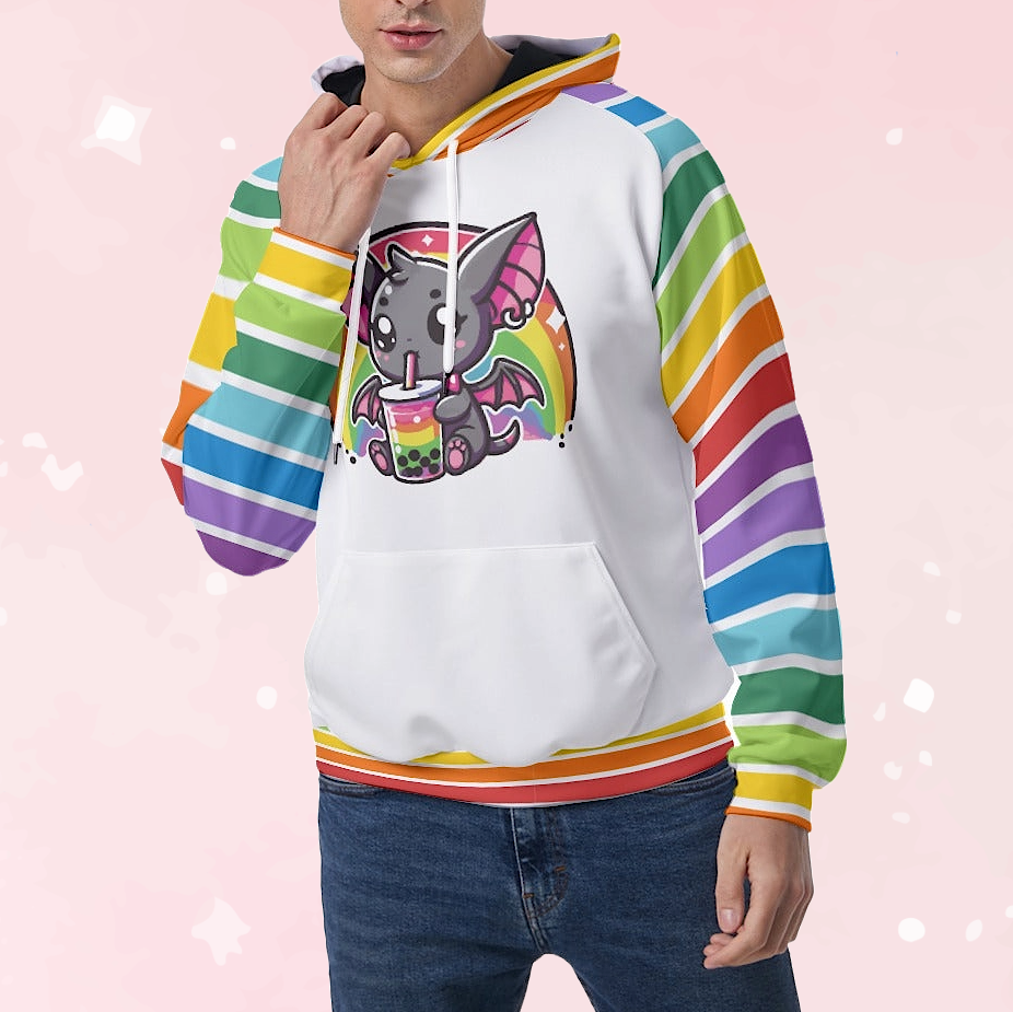 Batty Bobba Rainbow Unisex Hoodie