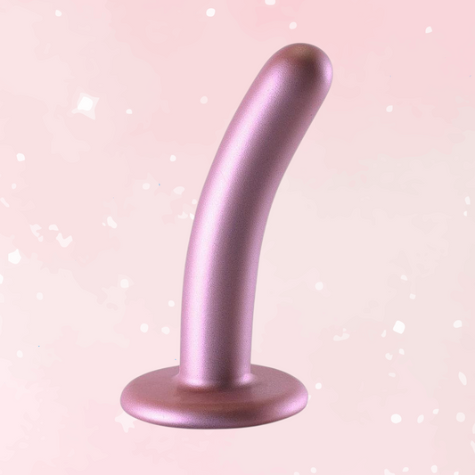 Smooth Silicone Rose G-Spot Dildo