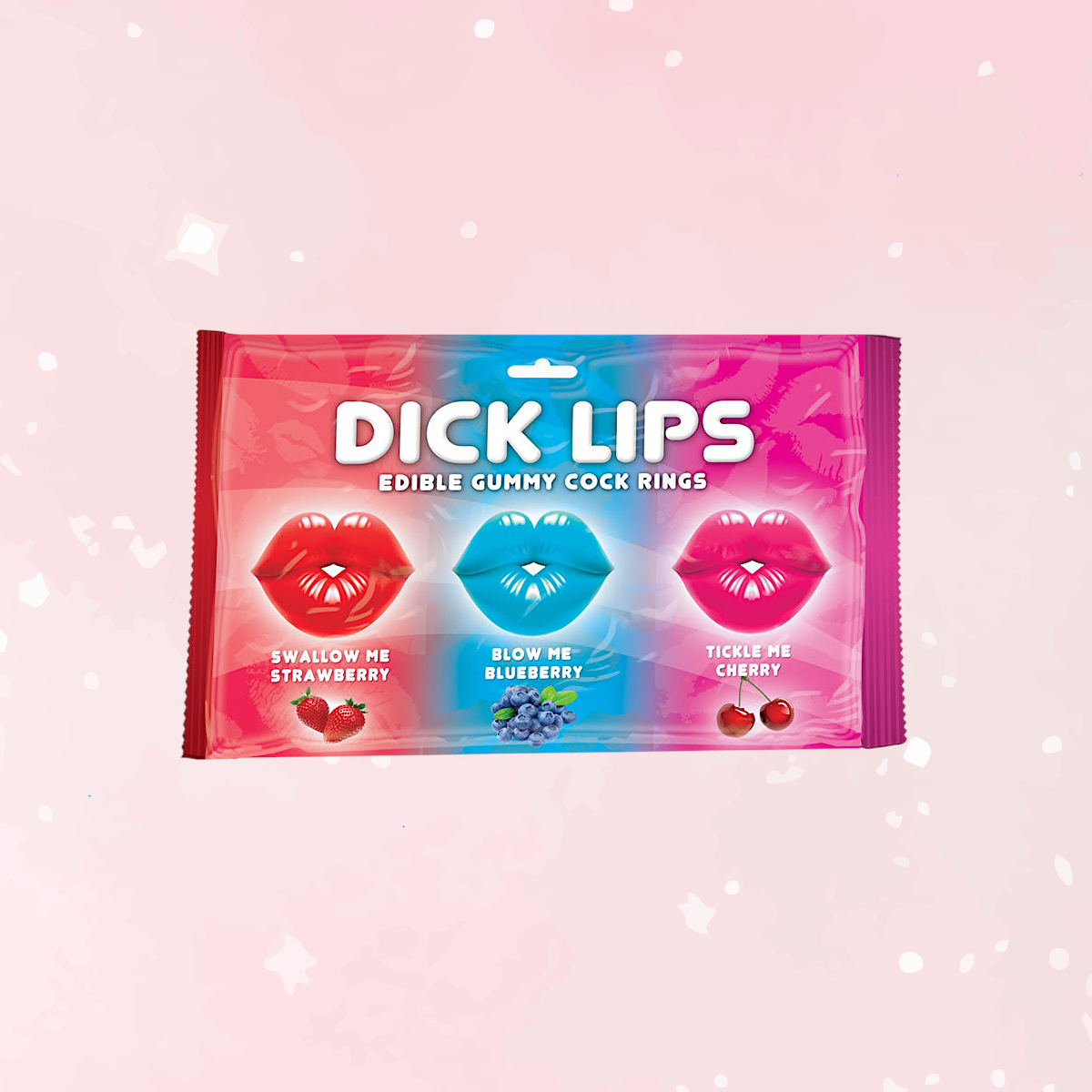 Dick Lips Edible Gummy Cock Rings Candy Set