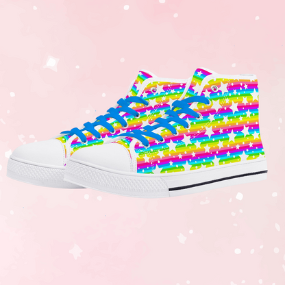 Sugar Stars Pastel Canvas High Top Sneakers