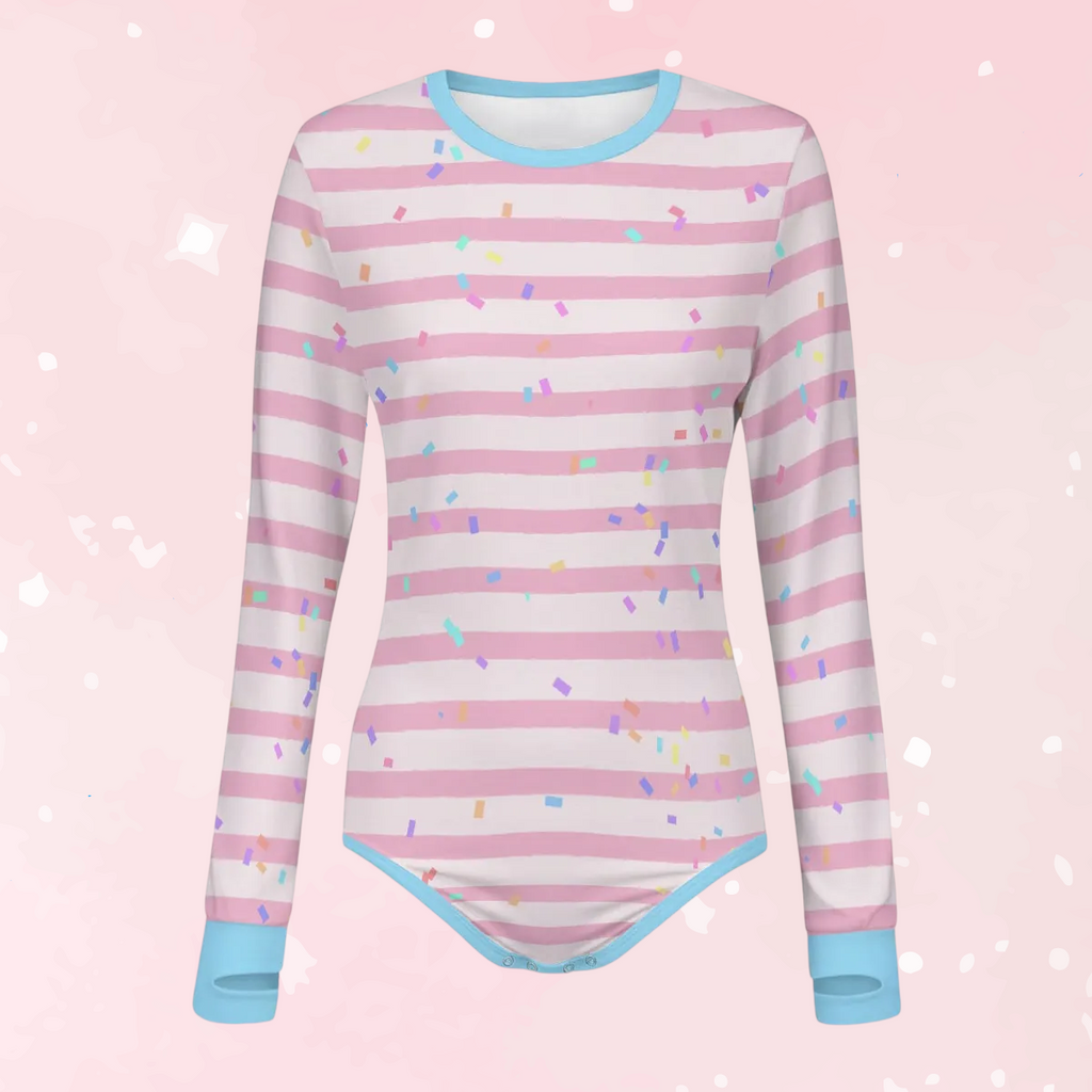 Sweet Sprinkle Long Sleeve CuddleSuit