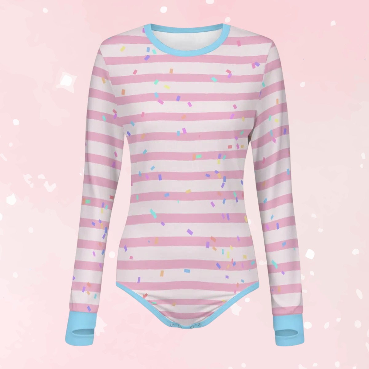 Sweet Sprinkle Long Sleeve CuddleSuit
