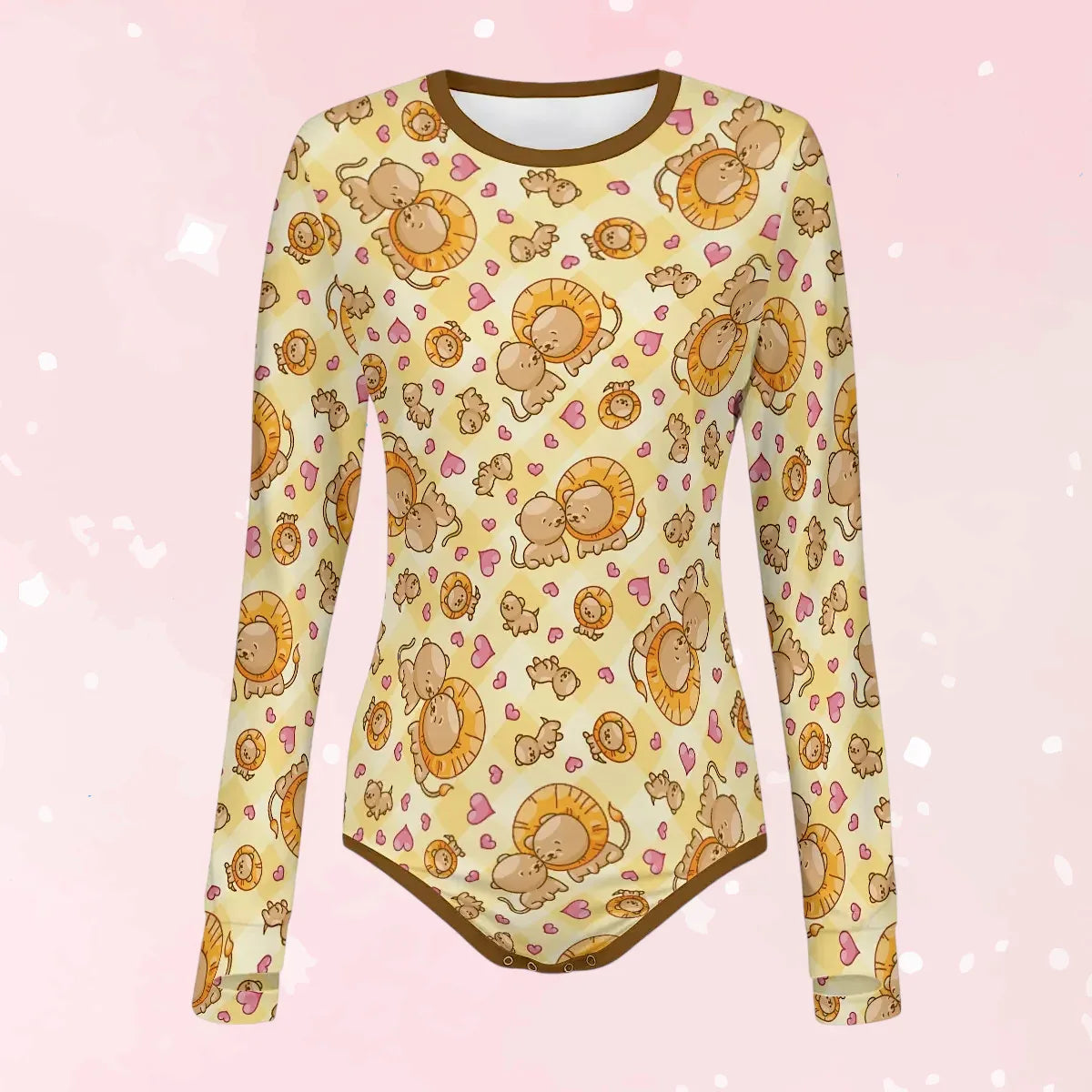 Little Roar Long Sleeve CuddleSuit - Puppy's Aesthetics
