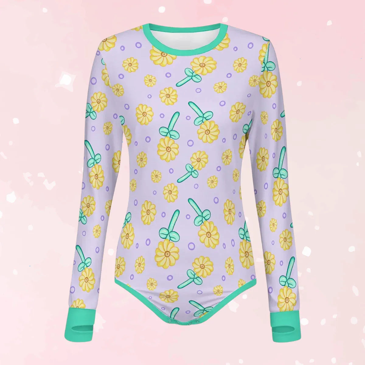 Sunny Balloon Long Sleeve CuddleSuit - Puppy's Aesthetics