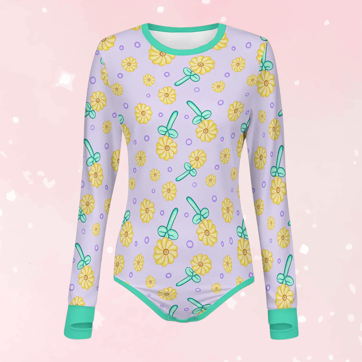 Sunny Balloon Long Sleeve CuddleSuit