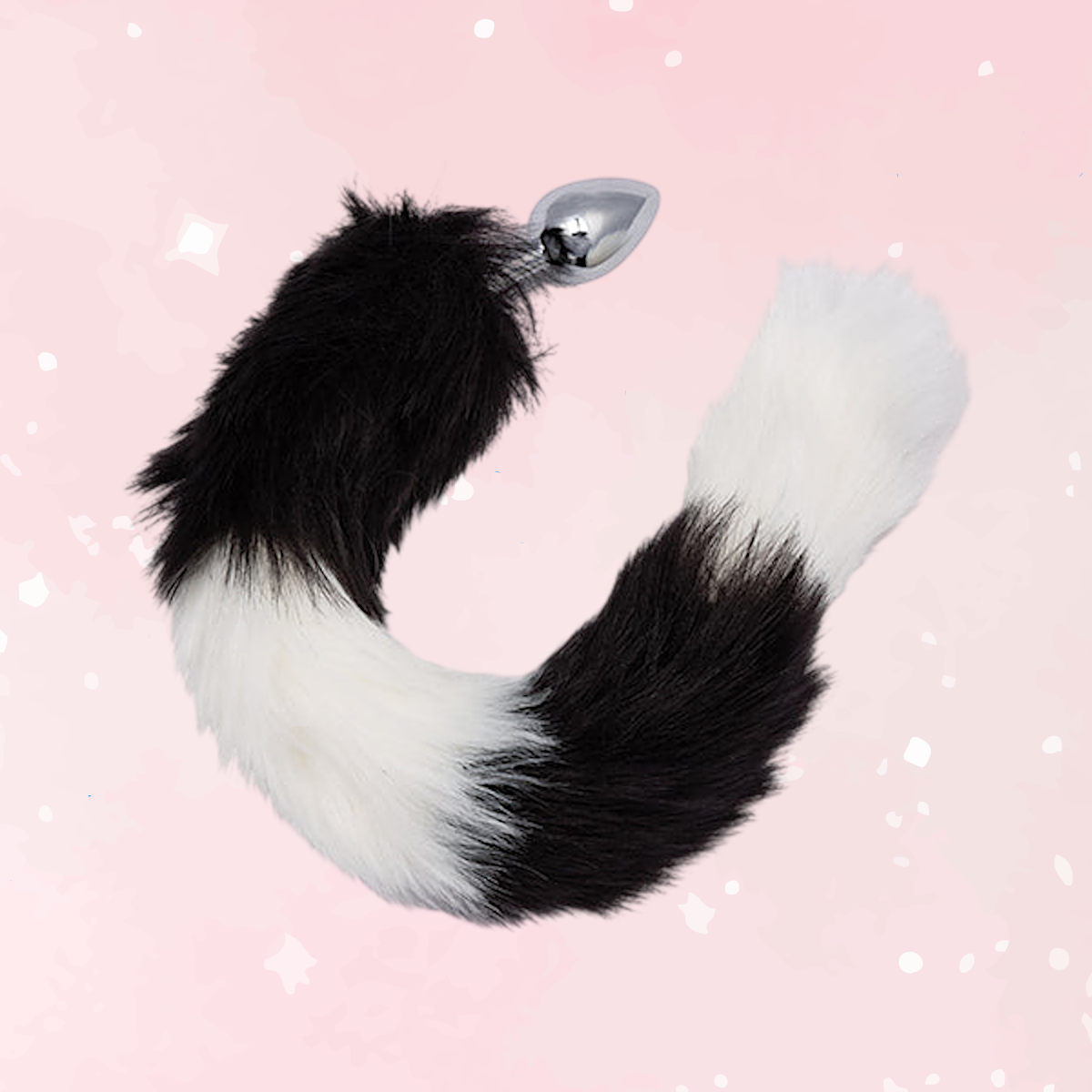 Running Wild Black & White Tail Plug