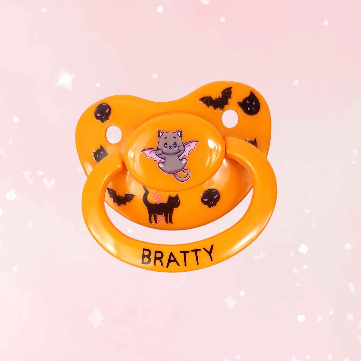 Halloween Adult Pacifier - Bratty Bat Cat