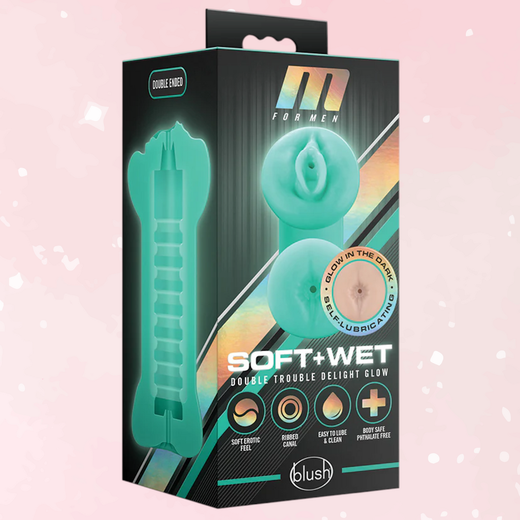 Double Trouble Glow Stroker | Self-Lubricating